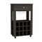 Tuhome Memphis Bar Cart, Twelve Built-in Wine Rack, Four Legs, One Open Shelf, Espresso BLC6719 - alternate 3
